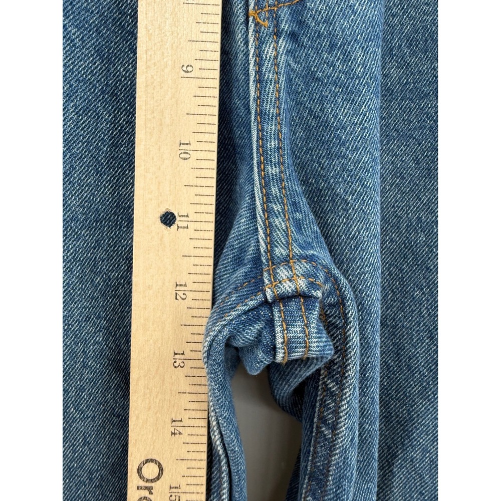 Abercrombie Fitch Jeans Womens 29 Short Blue Wide Leg Slouchy Mid Rise NEW - Picture 8 of 11